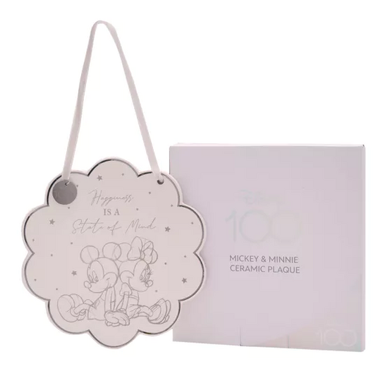 MICKEY &amp; MINNIE  - Ceramic Decorative Plaque