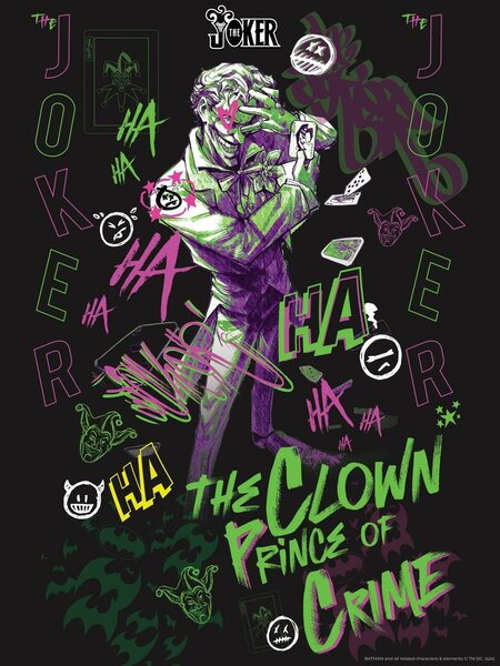 BATMAN - The Clown prince of crime - Golden Poster 30x40cm