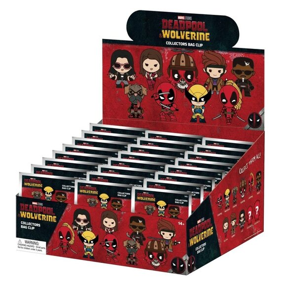 DEADPOOL - Series 1 - 3D Foam Bag Clip (Display 24 Pcs)