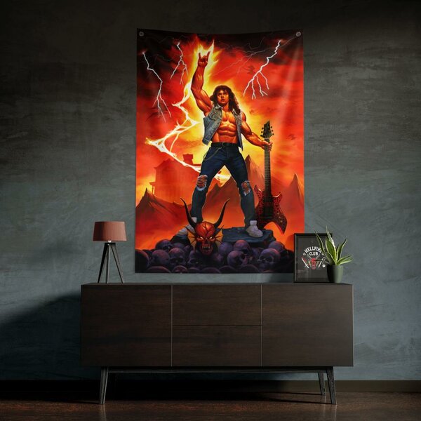 STRANGER THINGS - Eddie - Wall Banner &#039;125 x 85 cm&#039;