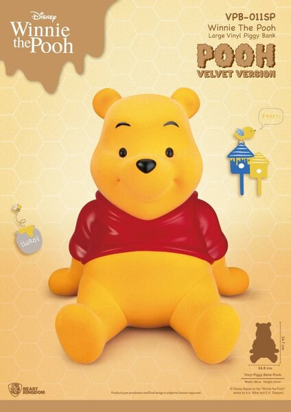 WINNIE THE POOH - Winnie &quot;Velvet Version&quot; - Piggy Bank 34cm