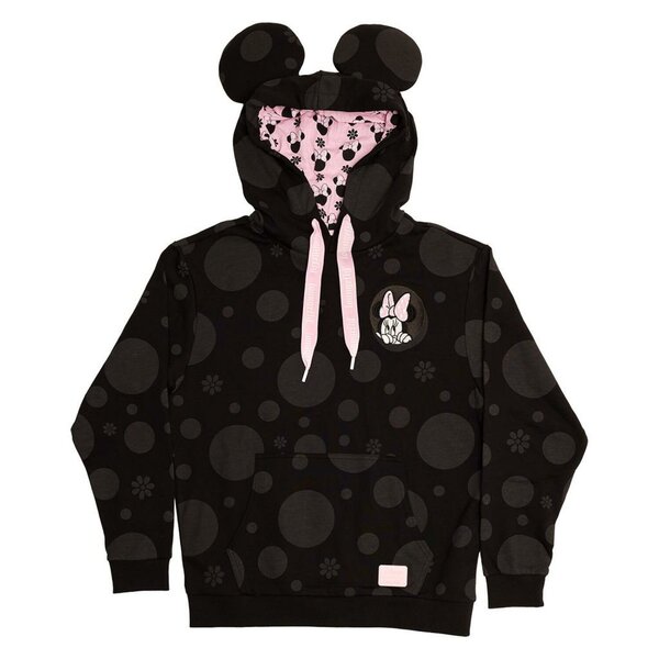 DISNEY - Minnie &quot;Floral Rock the Dots&quot; - Hoodie Unisex Loungefly (S)