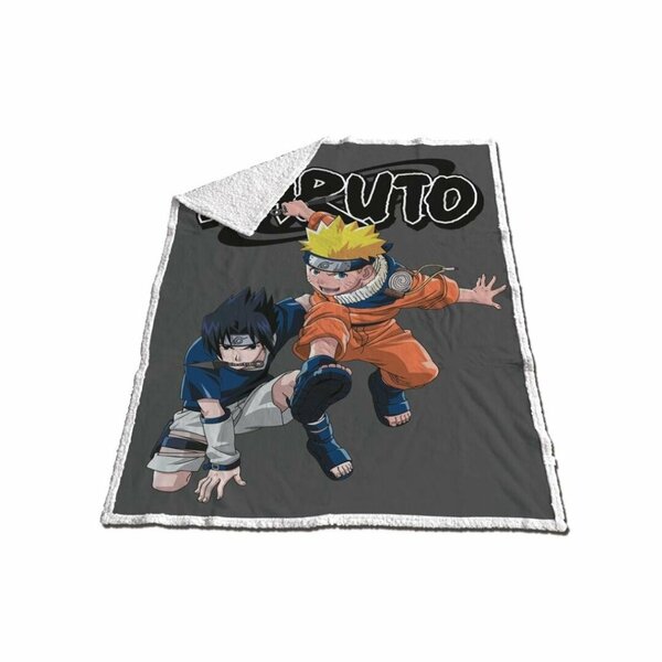 NARUTO - Sherpa Blanket 120x150cm - Naruto &amp; Sasuke