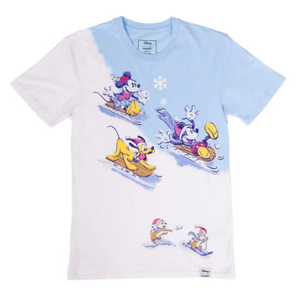 MICKEY &amp; FRIENDS - Winter Wonderland - T-Shirt Unisex Loungefly (XL)