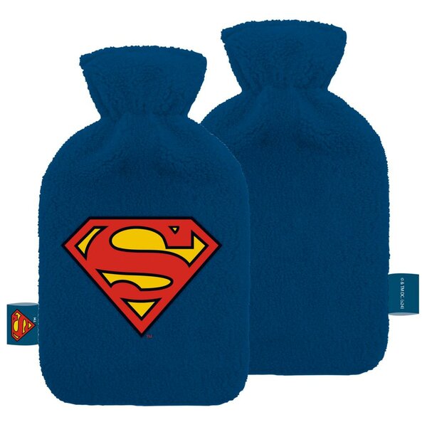 SUPERMAN - Logo - Plush &amp; Embrosed Hot-Water Botlle