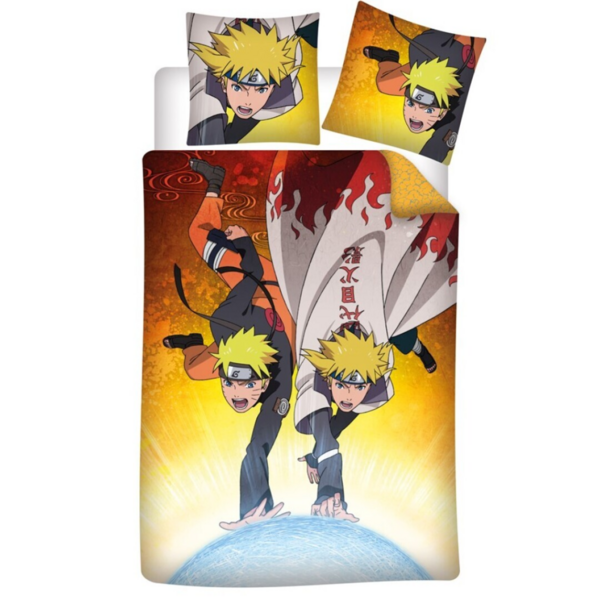 NARUTO - Minato &amp; Naruto - Duvet Cover 140x200cm  - &#039;100% microfiber&#039;