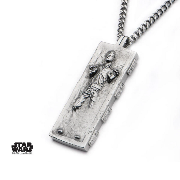 STAR WARS - Men&#039;s Stainless Steel Han Solo Carbonite Pendant