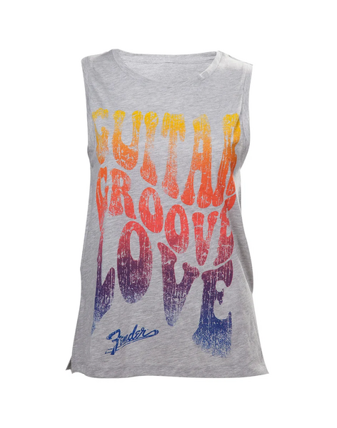 FENDER - T-Shirt Guitar Groove Love - Women&#039;s Top (XL)