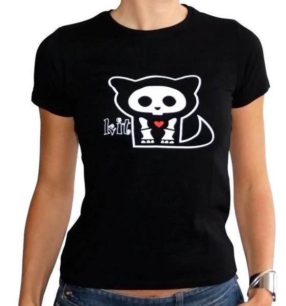 SKELANIMALS - T-Shirt KIT Femme Black Basic (XL)