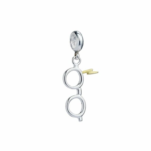 HARRY POTTER - Lightning Bolt &amp; Glasses - Slider Charm for Bracelet