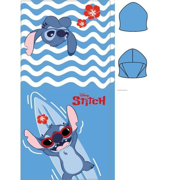 DISNEY - Stitch &quot;Sea&quot; - Poncho 55x110cm