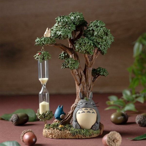 MY NEIGHBOR TOTORO - Camphrier &amp; Totoro - Diorama Sand Timer 16cm