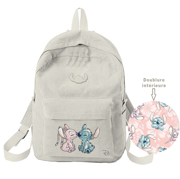 STITCH &amp; ANGEL - Corduroy - BackPack &#039;34,5x27x12cm&#039;