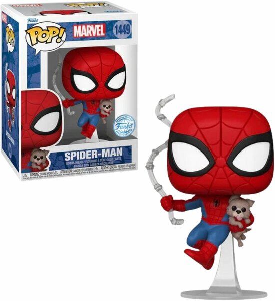 Funko Spider-Man POP&amp;Buddy! Movies Vinyl Figuur Spidey w/Sandwich(Dog) 9 cm POP! Figuur