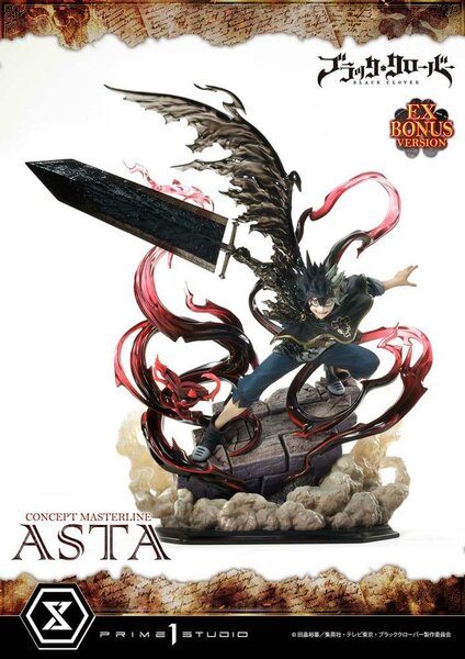 BLACK CLOVER - Asta &quot;Exclusive Bonus&quot; - Statue Masterline Series 50cm