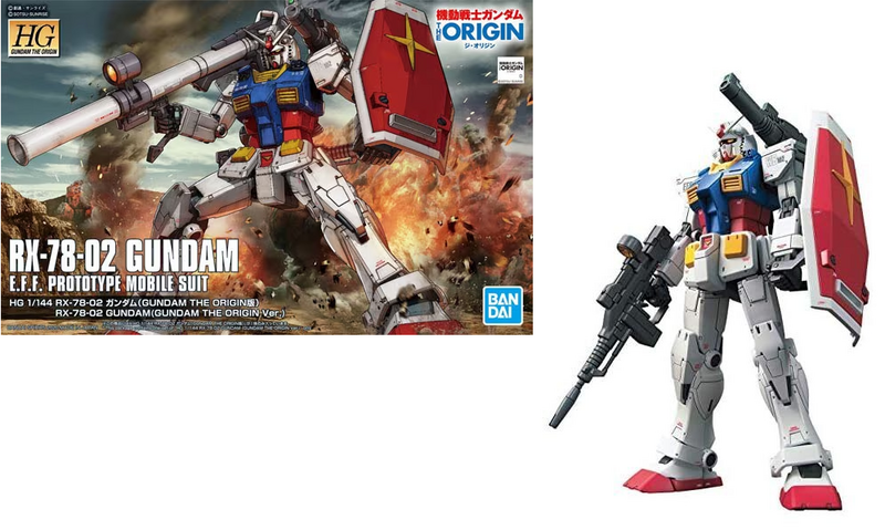 GUNDAM - HG RX-78-2 Gundam &#039;The Origin Version&#039; 1/144 - Model Kit