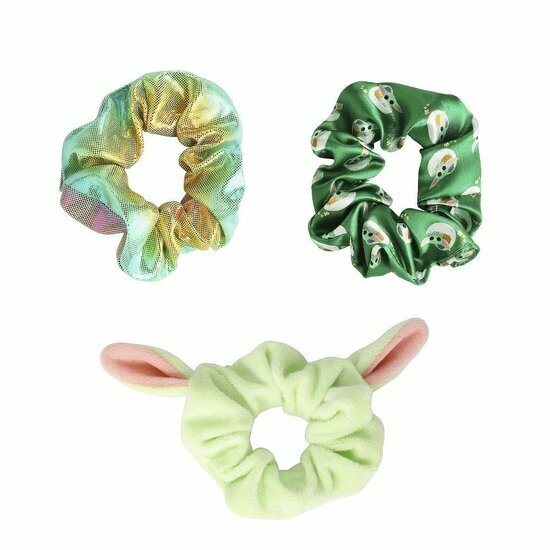 GROGU - Hair Accessories Shiny &quot;Scrunchies&quot; - 3 Pc