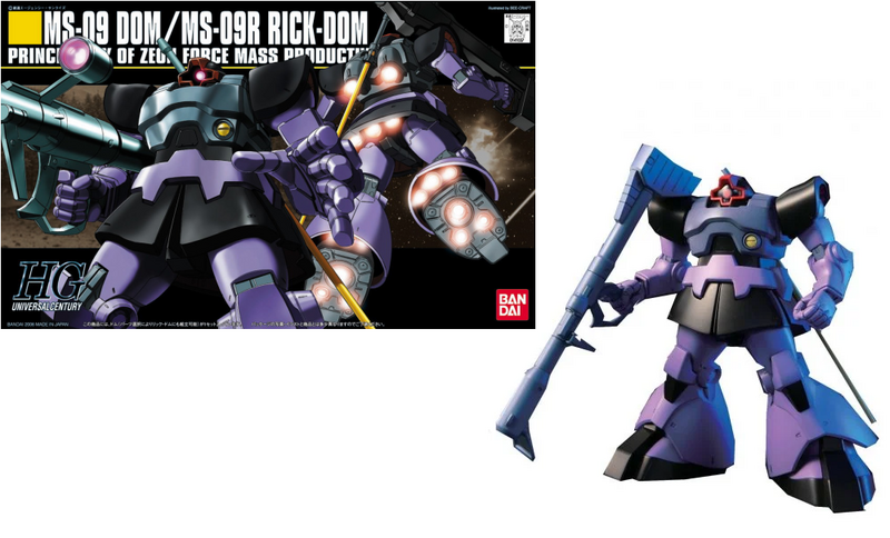 GUNDAM - HGUC MS-09 Dom/MS-09R Rick-Dom 1/144 - Model Kit