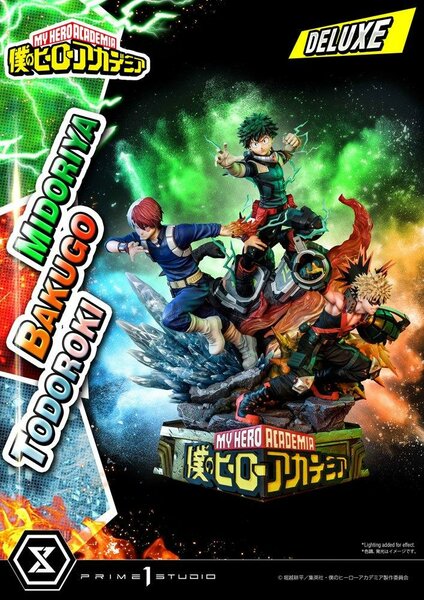 MY HERO ACADEMIA - Midoriya, Bakugo &amp; Todoroki - Statue Deluxe 69cm