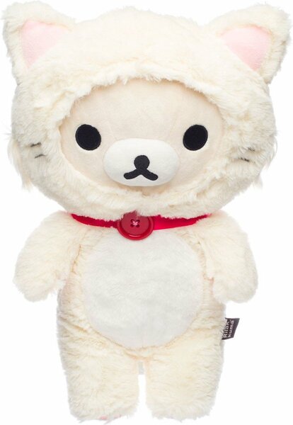 Korilakkuma - &ldquo;Wit Kat Kostuum&rdquo; Medium Pluche 34cm
