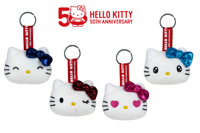 HELLO KITTY - Assortment of 24 Keychain Plushs - 4 models- 7cm