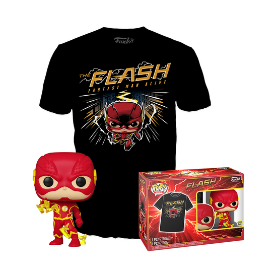 DC COMICS - Booble Head POP N? 1097 - The Flash + Tee (L)