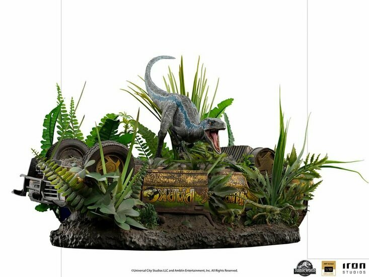 JURASSIC WORLD FALLEN KINGDOM - Blue Deluxe -Statue ArtScale 1/10 24cm