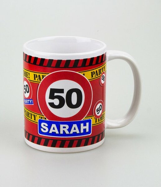 Leeftijd Mok 50 Sarah  Jaar