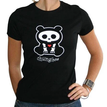SKELANIMALS - T-Shirt CHUNGKEE Femme Black Basic (XL)