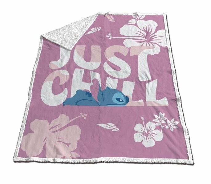 LILO &amp; STITCH - Just Chill - Sherpa Blanket 130x170cm