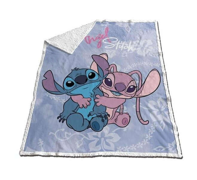 LILO &amp; STITCH - Stitch &amp; Angel - Sherpa Blanket 130x170cm
