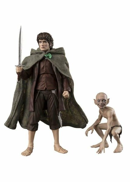LORD OF THE RINGS - Frodo &amp; Gollum - Figure S.H. Figuarts 6 &amp; 12cm
