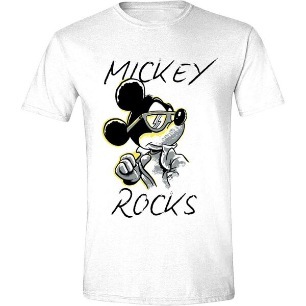 DISNEY - T-Shirt - Mickey Mouse Rock &#039;90 (L)