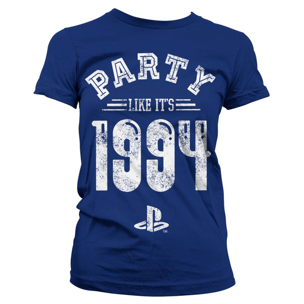 PLAYSTATION - T-Shirt Party Like It&#039;s 1994 - GIRL Navy (XL)