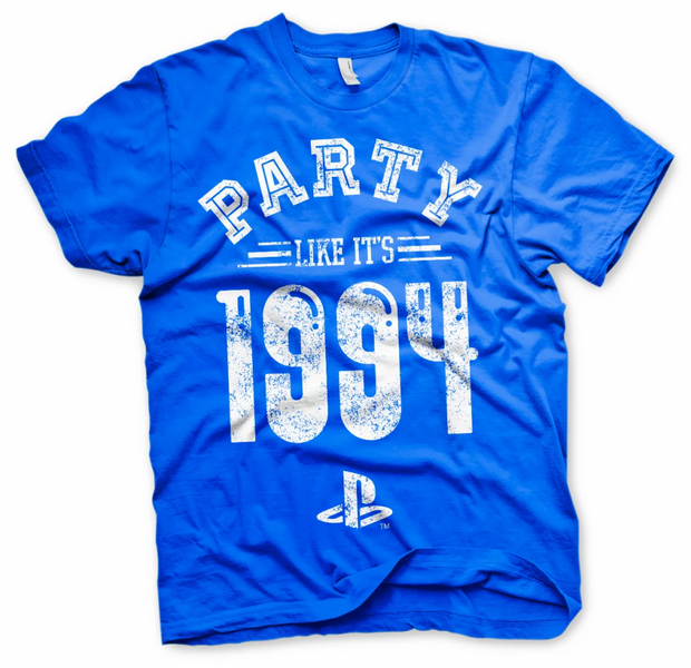 PLAYSTATION - T-Shirt Party Like It&#039;s 1994 - BLUE (S)