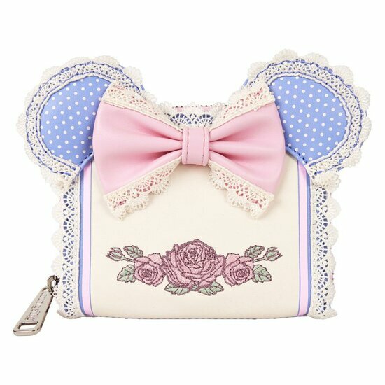 DISNEY - Minnie &quot;Floral and Lace Ears&quot; - Wallet LoungeFly