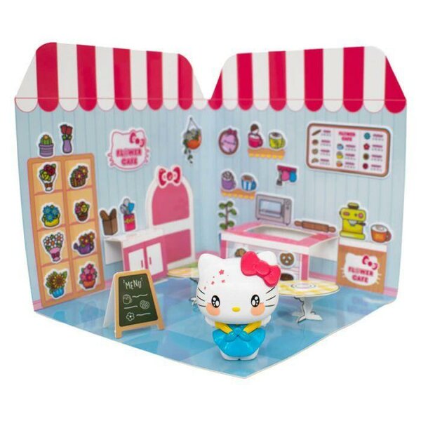 HELLO KITTY - Hello Kitty 6cm Sticker House Flower Caf?