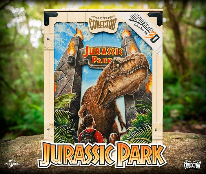 JURASSIC PARK - Gates - 3D WoodArts Poster &#039;30x40cm&#039;