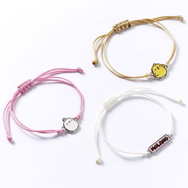 MOLANG &amp; Piu Piu - Set of 3 Friendship Bracelets