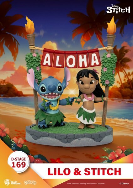 LILO &amp; STITCH - Aloha - Diorama D-Stage 13cm