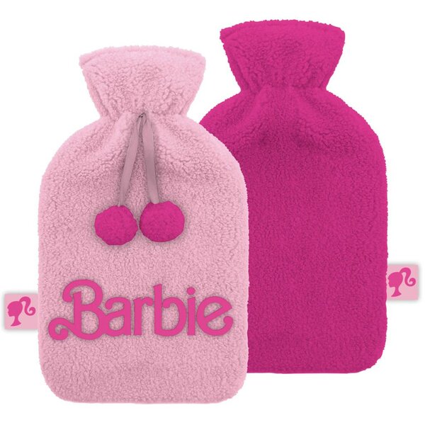 BARBIE - Logo - Plush &amp; Embrosed Hot-Water Botlle