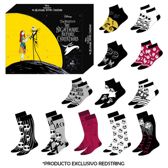 L&#039;ETRANGE de Mr JACK - Gift Box - 12 Pairs of Socks (S 35-41)