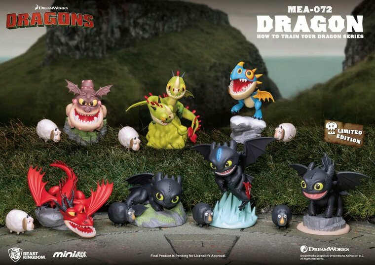 How to Train your Dragon - Blind Box 6 Figure set 9 cm