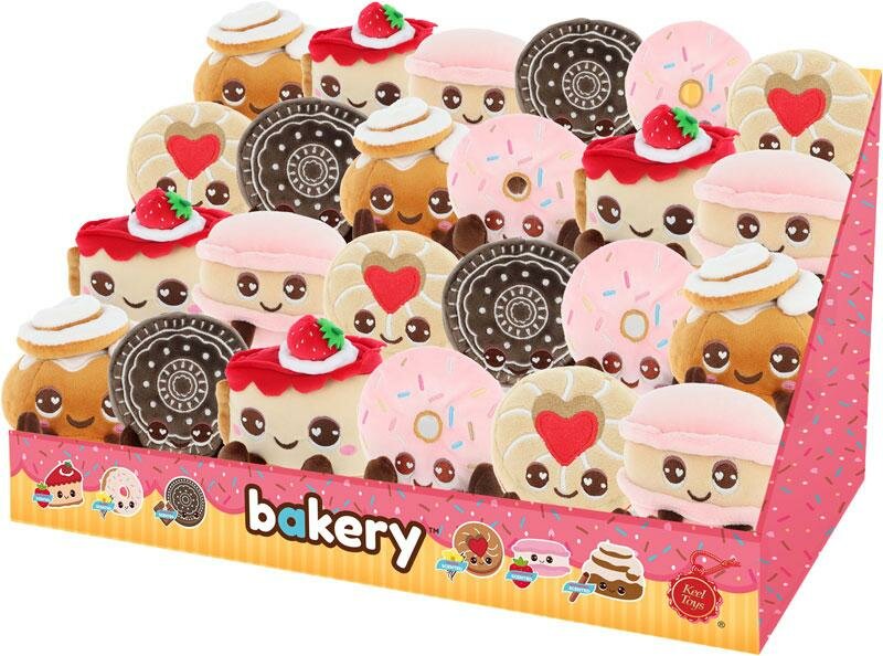 KAWAII - Bakery - Display of 24 Scented Plushs - 6 Models - 8cm