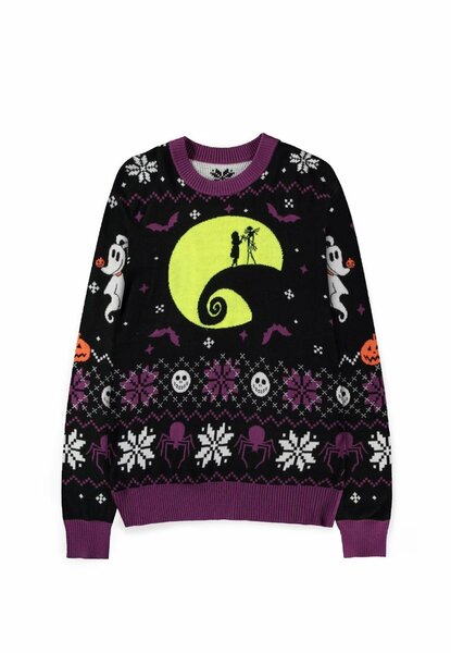 NIGHTMARE BEFOR XMAS - Christmas Jumper &#039;Glow in the Dark&#039; (S)