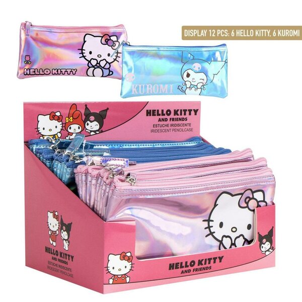HELLO KITTY &amp; KUROMI - Display of 12 Iridiscent Cases