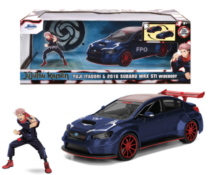 JUJUTSU KAISEN - Yuji Itadori &amp; 2016 Subaru WRX STI Widebody - 1:24