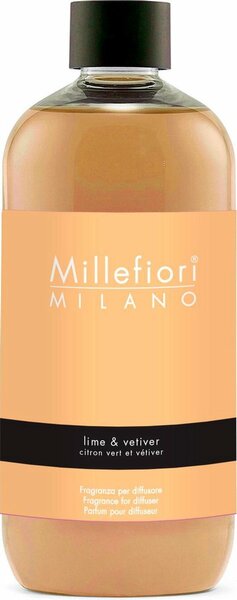 Millefiori Milano Navulling voor Geurstokjes 500 ml - Lime &amp; Vetiver