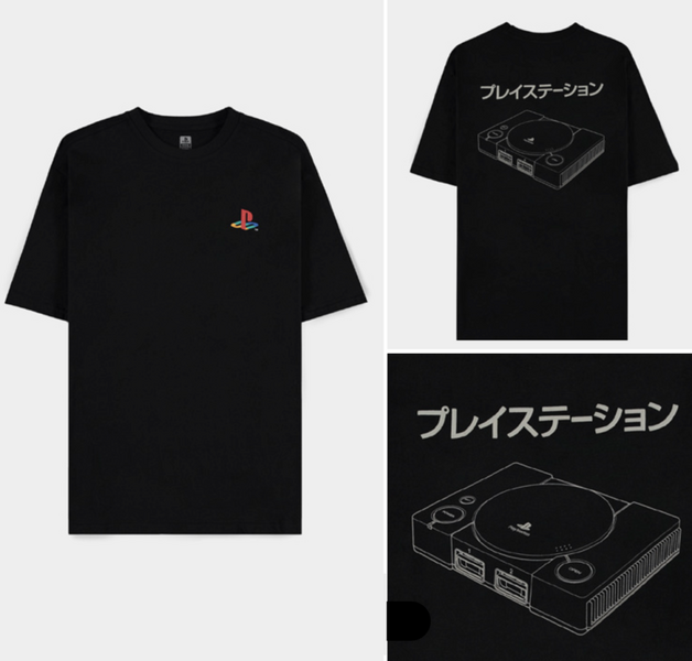 PLAYSTATION - Logo &amp; Console - Men T-Shirt (L)