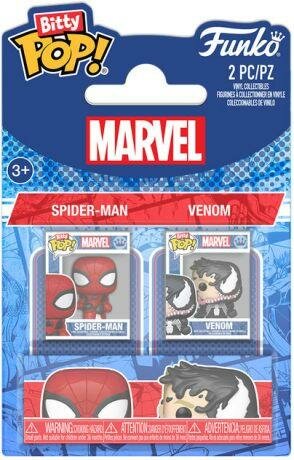 SPIDER-MAN - Bitty Pop 2 Pack 2.5cm - Spider-Man &amp; Venom